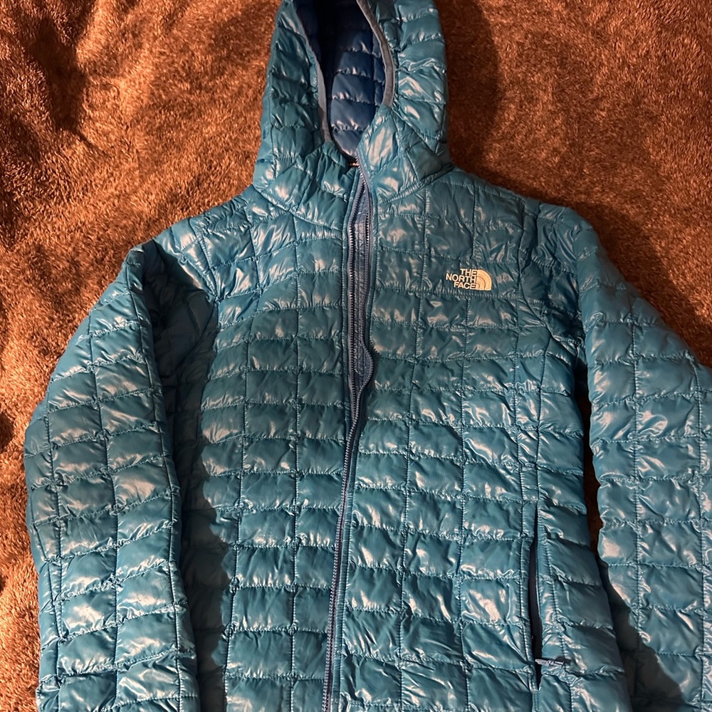 North face jacket, teal